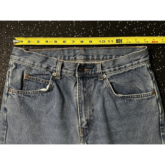 Vintage Levis Jeans Mens 30x30 Blue Denim Orange Tab Relaxed Straight 90s - Picture 5 of 6